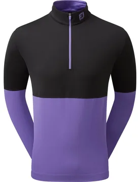 Layer Colour Block 1/4-Zip, schwarz/lila s - FootJoy - FashionsVida
