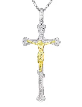 VANAXIN Crucifix Jesus Pendant Necklaces for Men Women Christ Full Pave Cubic Zirconia Gold Plated Hip Hop Jewelry - Aliexpress - FashionsVida