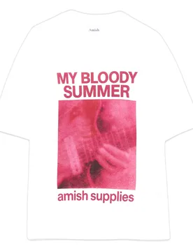 T-shirt unisex crop jersey bloody summer - off white - Amish - FashionsVida