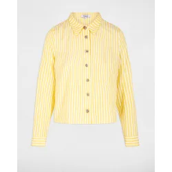 Camisa de mujer cropped de rayas