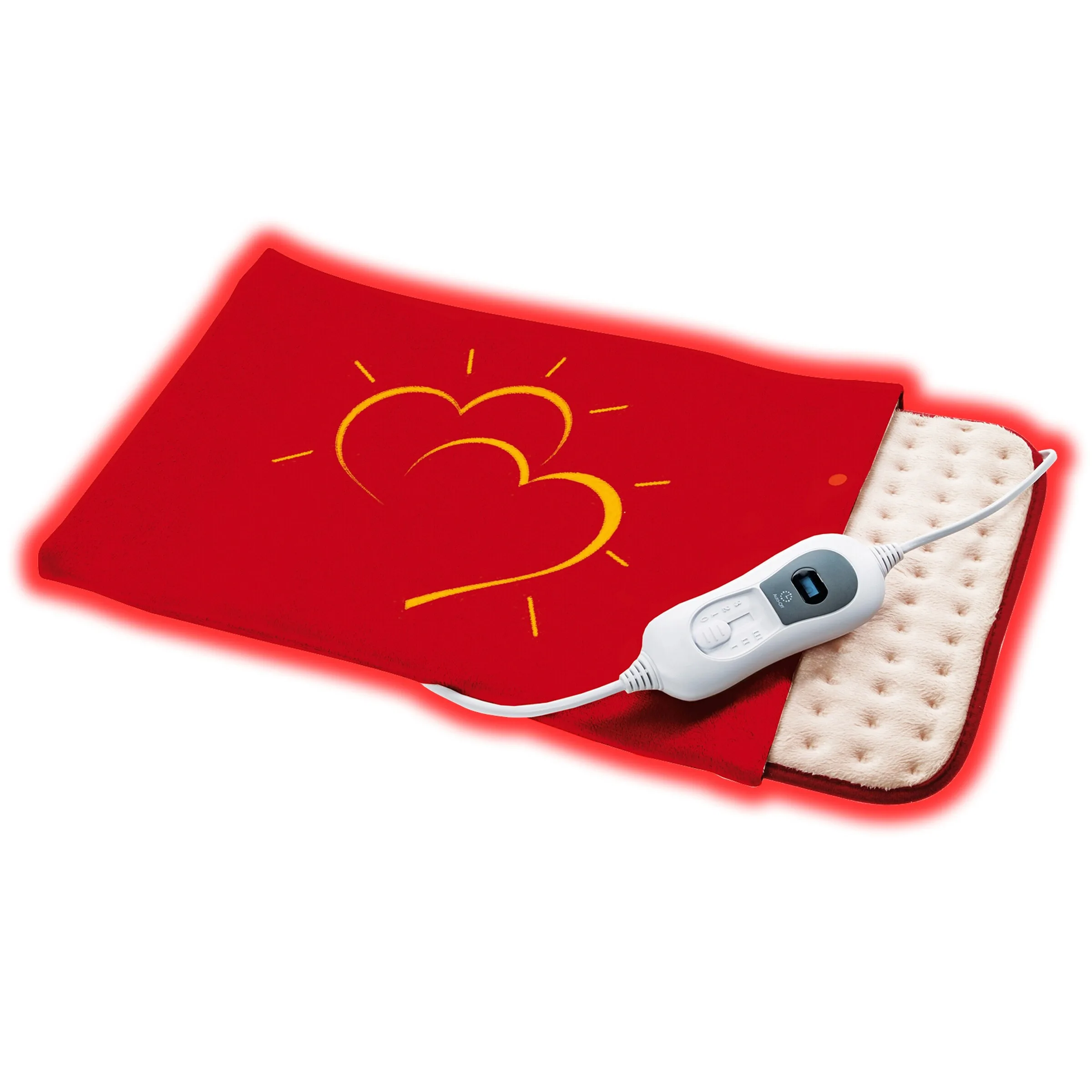 Kuschelheizkissen "Herz" rot gelb - Promed - FashionsVida