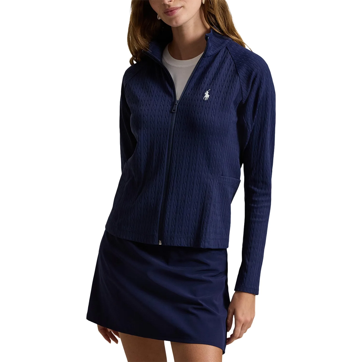 Layer Knit-Full Zip, navy l - Ralph Lauren - FashionsVida