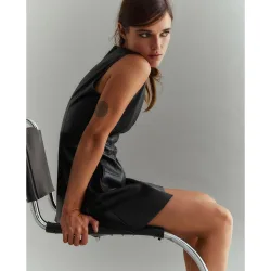 Sfera - Vestido corto efecto piel