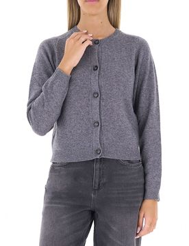 Cardigan girocollo GRIGIO M