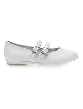 Ballerine Bianche Con Cinturini AG17071 28