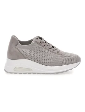 Sneakers tortora in tessuto traspirante con zeppa 485IN 38 - Inblu - FashionsVida