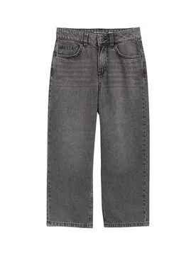 Jean 1041052 Baggy Fit Used Mid Stone Grey Denim 128 cm Garçon - Tom tailor - FashionsVida