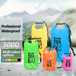 Pieza Bolsa bandolera engrosada para mujer, bolsa impermeable de PVC para deportes al aire libre con camuflaje de 2L/5L/10L/15L, bolsa multifuncional