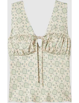 Top de mujer satinado estampado - CLAUDIE PIERLOT - FashionsVida