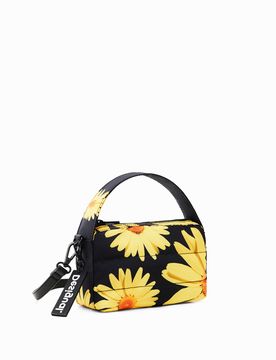 Mini sac fleuri M. Christian Lacroix, Polyester, Noir, U