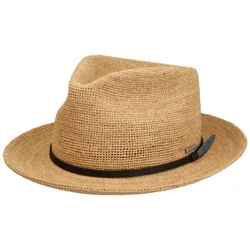 Daleport Crochet Fedora Raffia Hat by - nature - Size: M (56-57 cm)