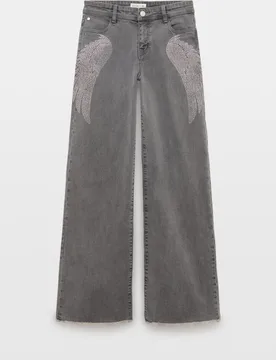 Pantalón wide leg ojetes de mujer - Green Coast - FashionsVida