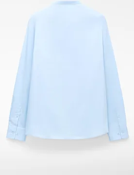 Camisa de hombre de algodón con cuello mao - Adolfo Dominguez - FashionsVida