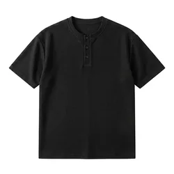 Short Sleeved T-shirt Men's Summer Loose Grey Polo Shirt
