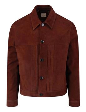 Giacca in suede di agnello