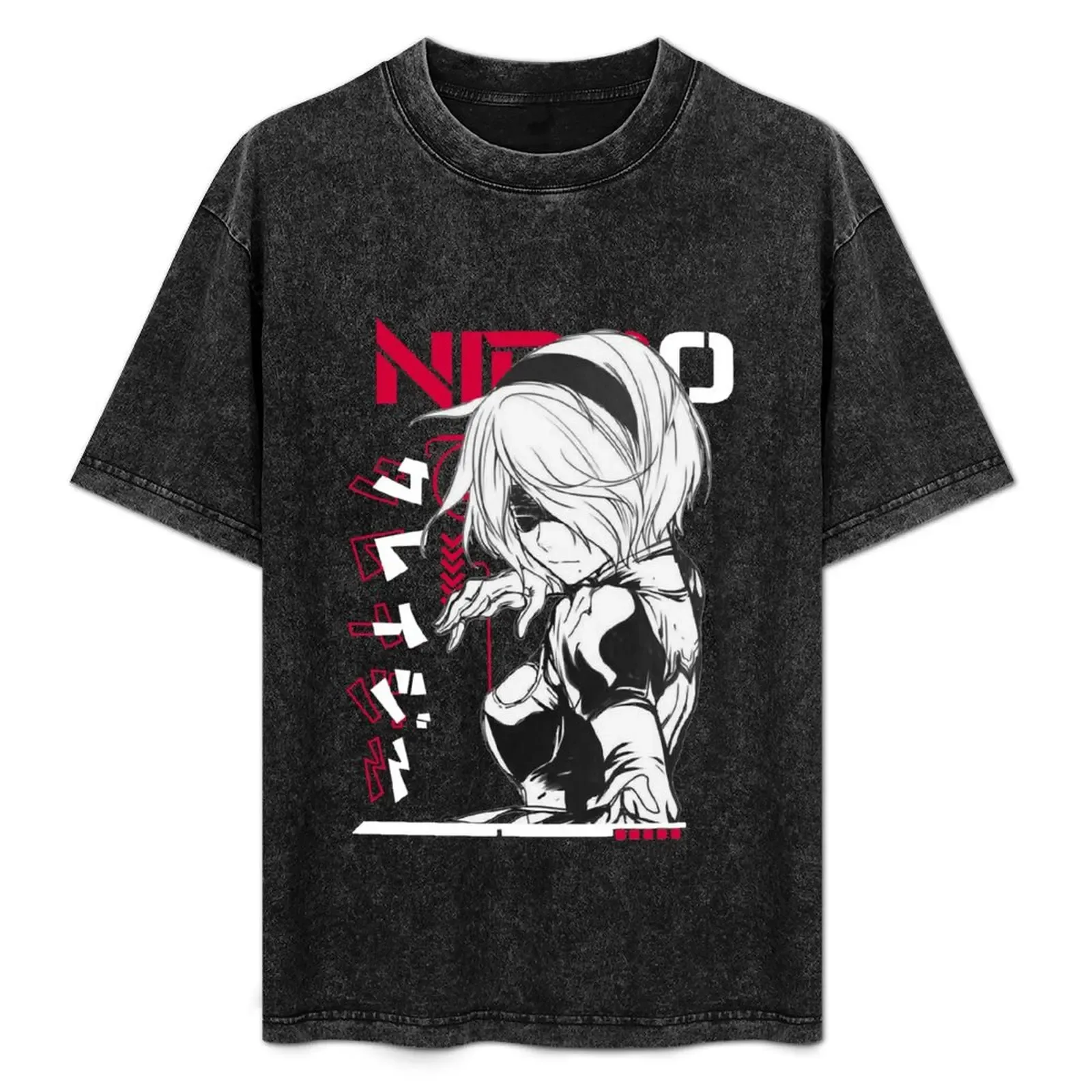 B nier mask T-Shirt Plus Size Basic Short Sleeve Top - Aliexpress - FashionsVida
