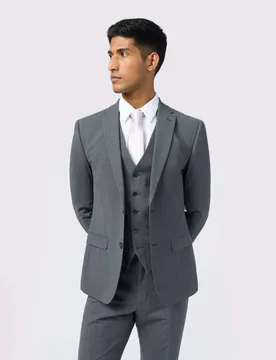 Slim Fit Wool Rich Suit Jacket Charcoal male - Ted baker - FashionsVida