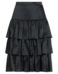 Midi-Rock Damen Schwarz 34,36 Damen