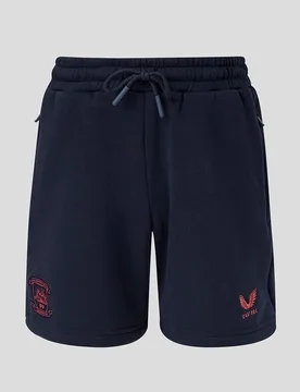 Preston North End Junior 26/27 Travel Adapt Fleece Shorts JXS Unisex - Castore - FashionsVida