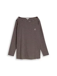 T-Shirt striped boatneck female