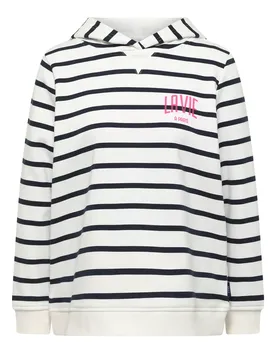 TOS Striped Hoody w. Chest Pri feale