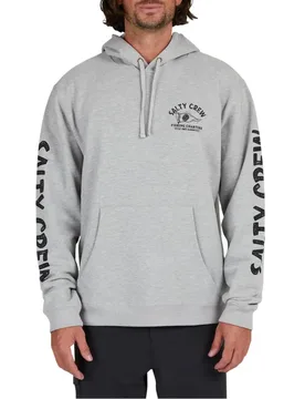 Polaire Fishing Charters Hoodie Heather Grey M - Salty Crew - FashionsVida