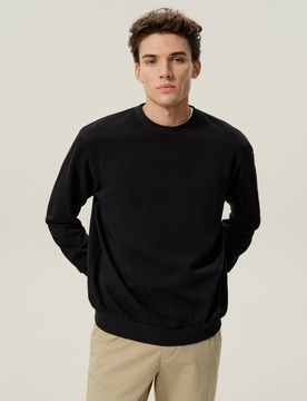 Felpa Uomo SILKERRY™ in Seta e Cotone a Girocollo Morbida Elegante XL
