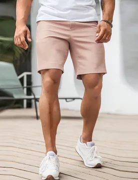 Pantalones cortos de moda de unicolor para hombre, adecuados para el verano - Shein - FashionsVida