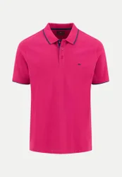 Poloshirt mit Kontrastdetails Rosa XXL