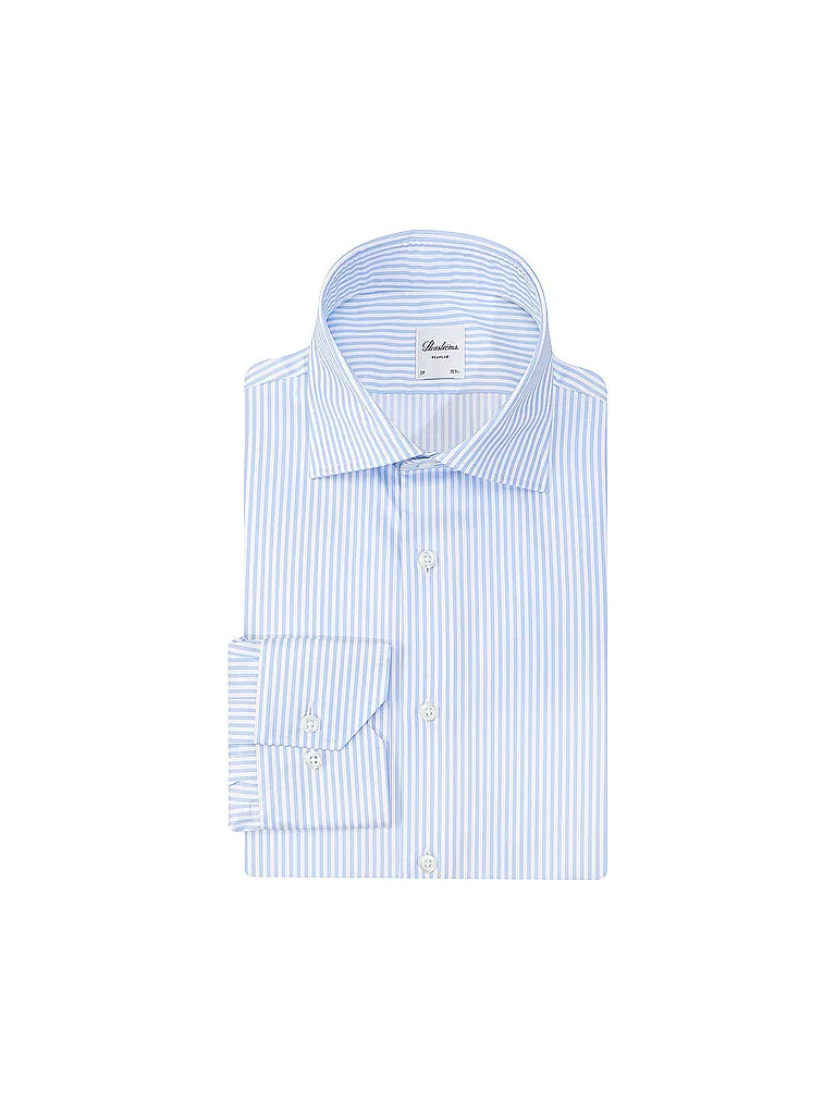 Chemise Slim Fit bleu clair 43 - Stenströms - FashionsVida