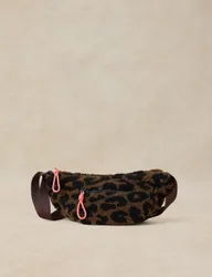 Borg Animal Print Bum Bag Brown Mix female