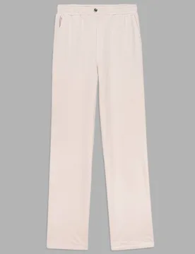 Women's Straight Leg Trousers in White Size: 10 - White - Size: 10 - Enorsia - FashionsVida