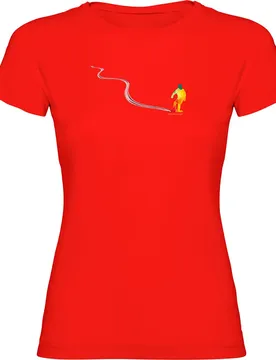 T-shirt à Manches Courtes Snowboard Track Red 2XL