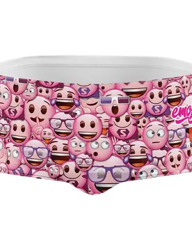 Slip De Bain Boxer Emoji Classic Pink