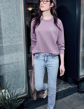 Street One Slim Leg Jeans female Blau