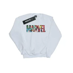 Infill Logo Heather Sweatshirt - White - Size: L