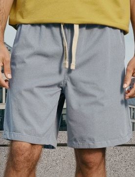 Pantaloncini in denim - azzurro