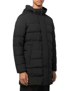 Giacca High Tech Quilted Long Black 2XL
