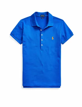 Poloshirt Slim Fit JULIE bleu XS - Ralph Lauren - FashionsVida