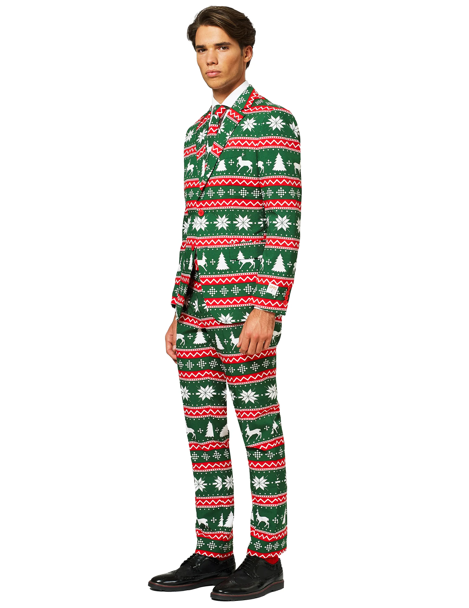 Suits grünes Weihnachts-Herrenkostüm - male - Oppo - FashionsVida