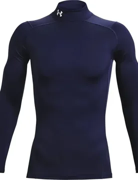 T-shirt à Manches Longues Fitted High Neck Coldgear® Midnight Navy XS - Under armour - FashionsVida