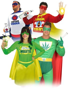 Er Gruppenkostüm Drinkteam und Chill - female