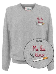 Felpe senza cappuccio uomo - heron light embry me la tiro 15ml - grigio