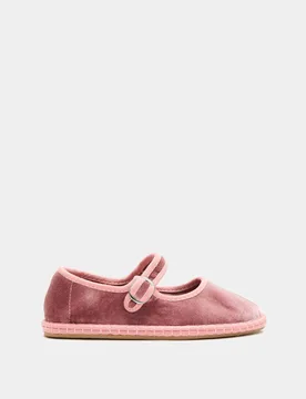 Kids' Stitch Sole Animal Print Ballet Pumps (4 Small - 2 Large) Pink Female - M&S - FashionsVida