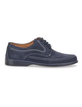 Scarpe Stringate Vera Pelle Blu 2 41