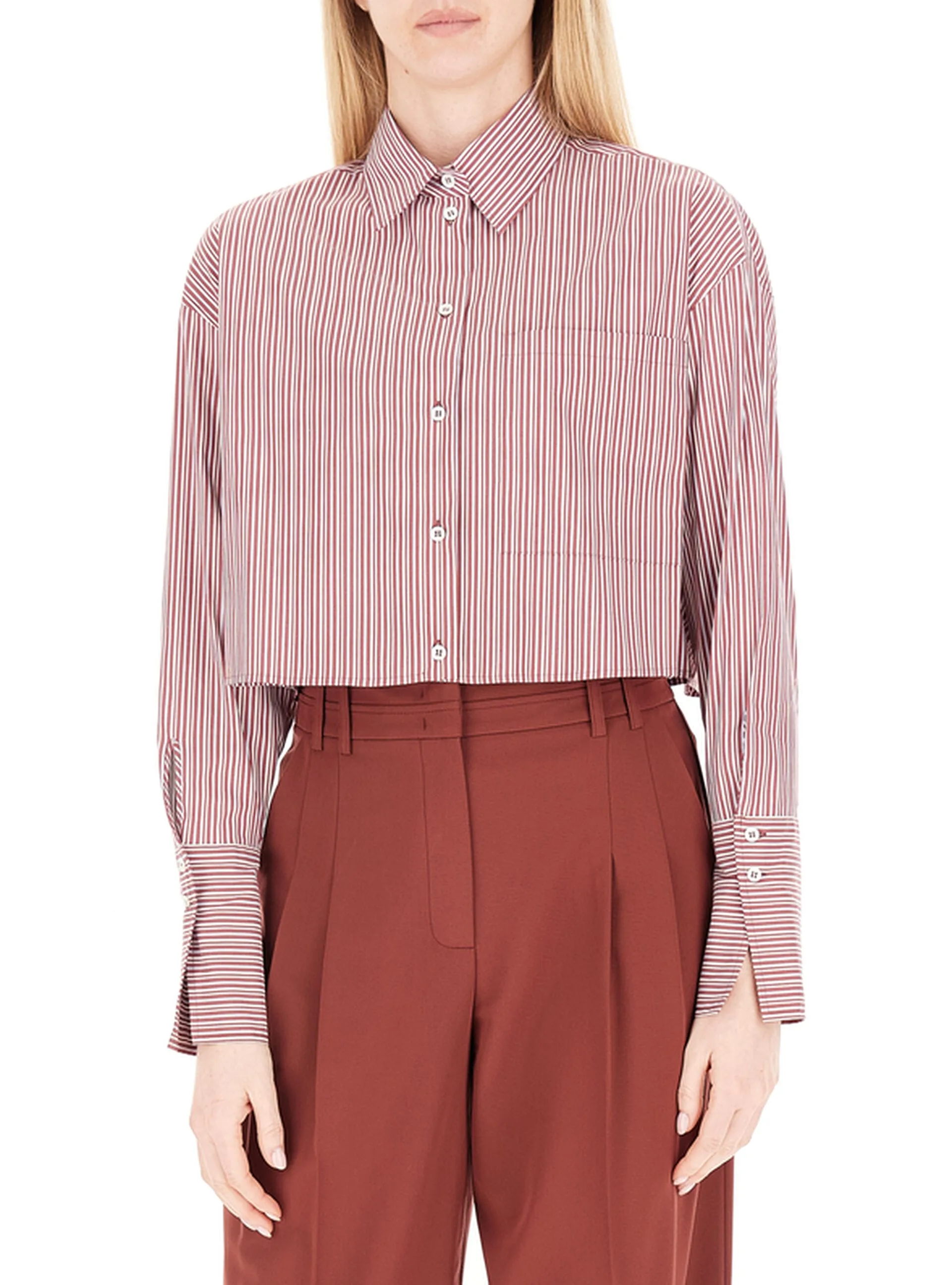 Camicia cropped BORDEAUX 38 - Patrizia pepe - FashionsVida