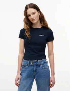 Camiseta de mujer slim fit manga corta - Tommy Jeans - FashionsVida