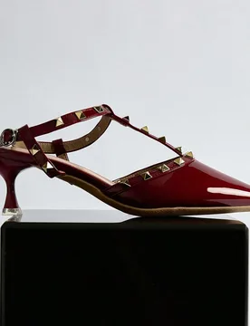 Tacones altos de punta para mujer, diseño elegante, versátil para primavera, verano, Navidad e invierno, regalo de Navidad - Shein - FashionsVida