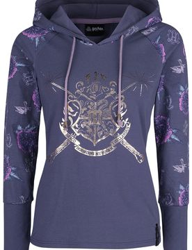 Kapuzenpullover - Hogwart's Crest - 3XL bis 5XL - für Damen - Größe 3XL - lila - EMP exklusives Merchandise! - Frauen - female