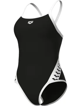 Icons Super FLY Back Solid Damen Schwimmanzug, schwarz 32